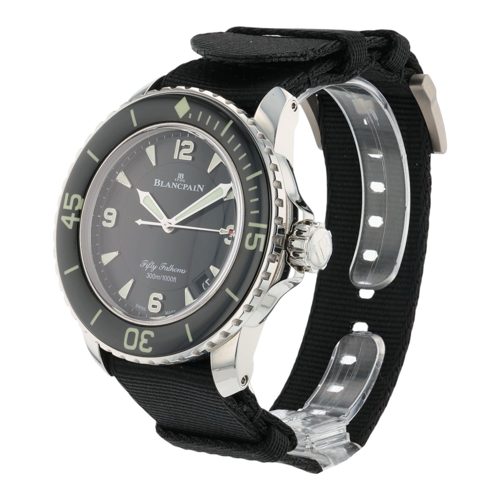 Blancpain Fifty Fathoms Stainless Steel Black Dial 45mm Automatic 5015 1130 52A