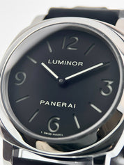 Panerai Luminor Base Steel Manual Wind Black Dial 44mm Manual Men’s PAM00112