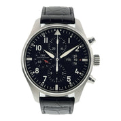 IWC Pilot Chronograph Steel Black Dial 43mm Automatic Men’s Watch IW377704