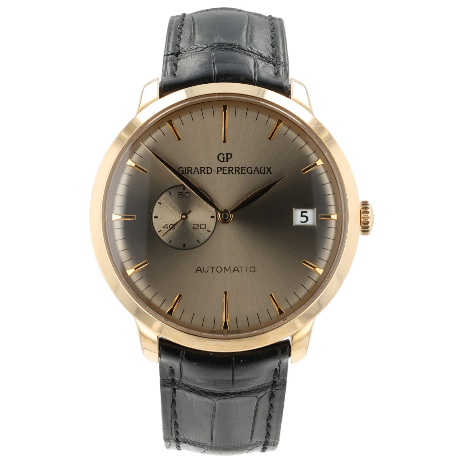Girard Perregaux 1966 Brown Dial 18K Rose Gold 41mm Automatic Swiss Made 49543