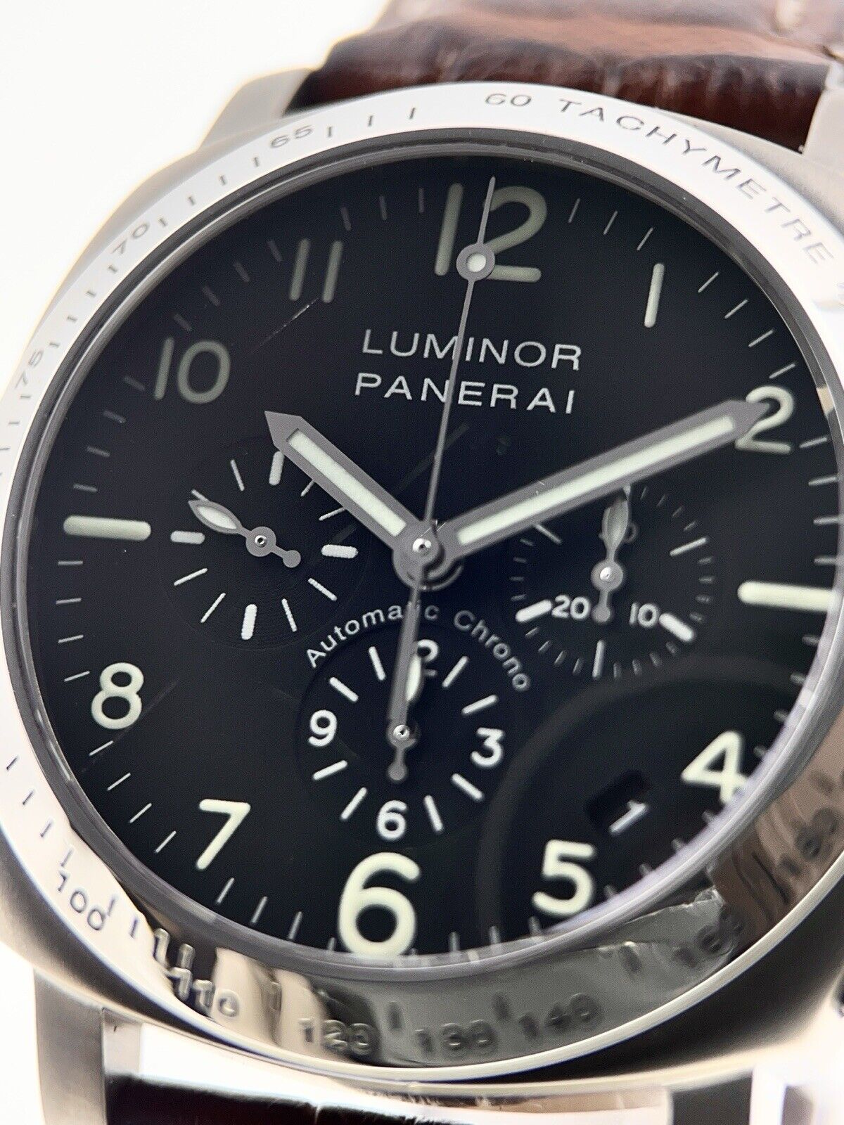 Panerai Luminor Chrono Steel 40mm Automatic Men’s Watch PAM00074 - Box/Paper