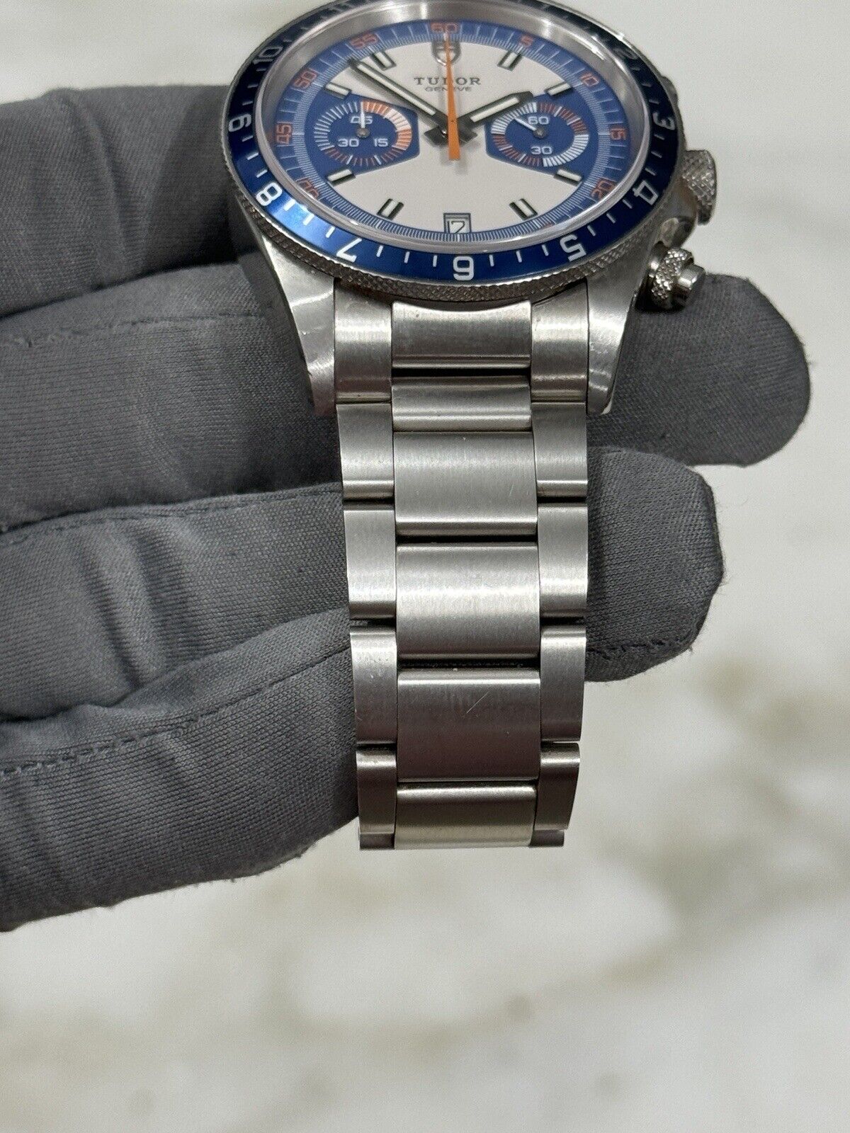 2014 Tudor Heritage Chronograph Blue Steel 42mm Automatic Men’s Watch 70330B