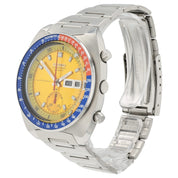 Seiko Pogue Chrono Yellow Dial Stainless Steel Automatic Men's Watch 6139-6002