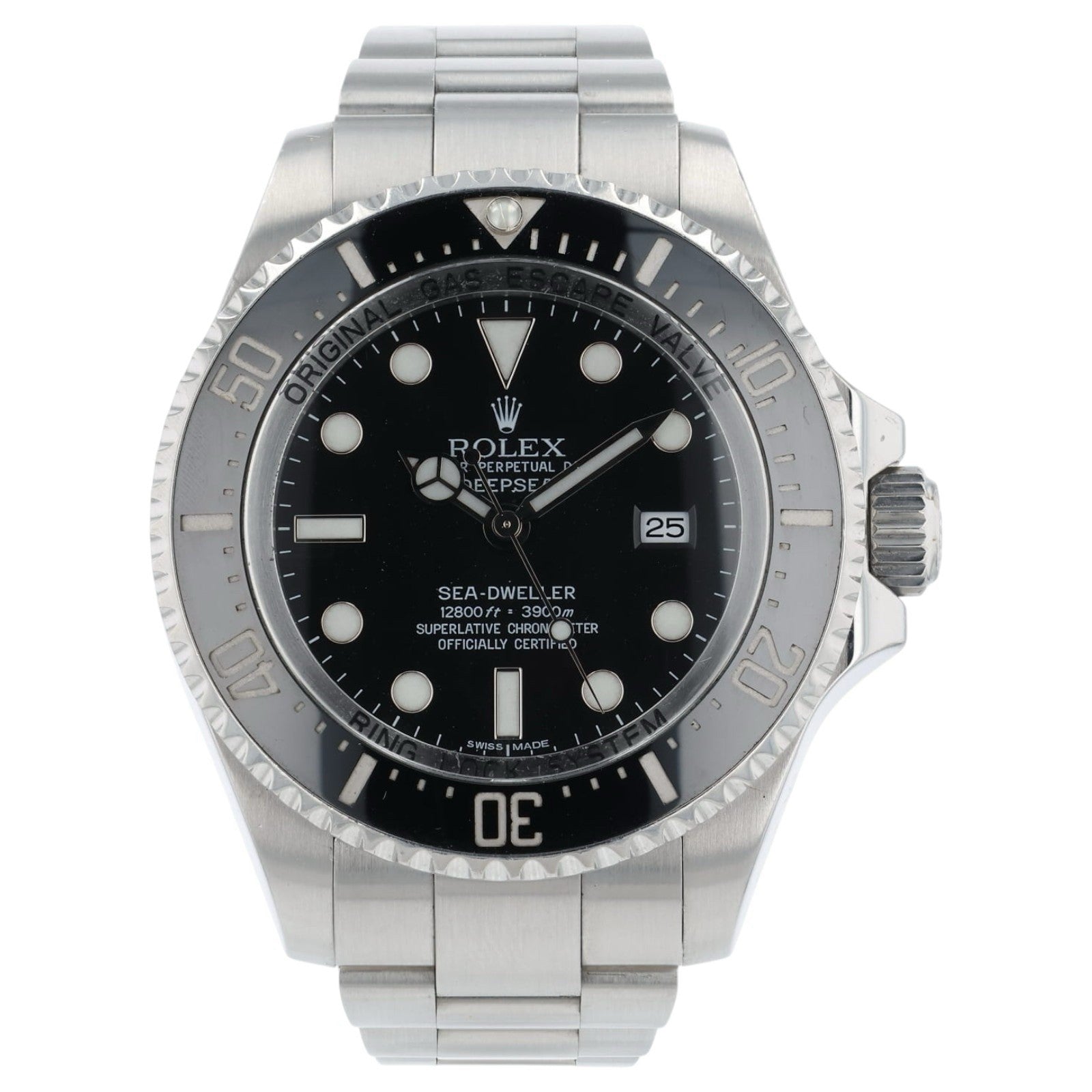 Rolex Sea-Dweller Black Dial Stainless Steel 44mm Automatic Men’s Watch 116660