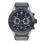 Tag Heuer Chronograph Tourbillon Ceramic Black 45mm Automatic Mens Watch CAR5A8Y