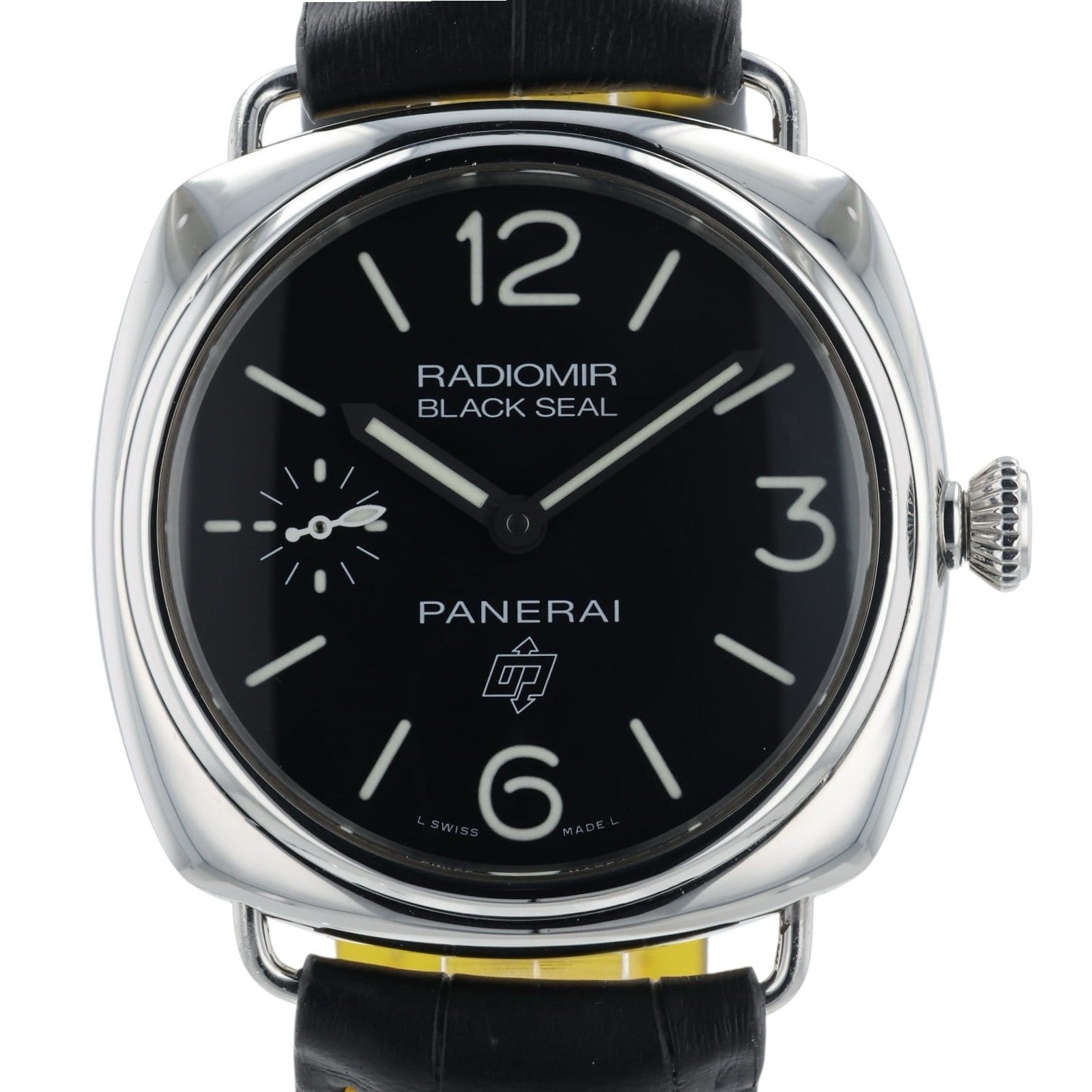 Panerai Radiomir Black Dial Stainless Steel 45mm Manual Wind Mens Watch PAM00380