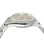 Rolex Datejust Silver Dial Stainless Steel 36mm Automatic Men’s Watch 16220