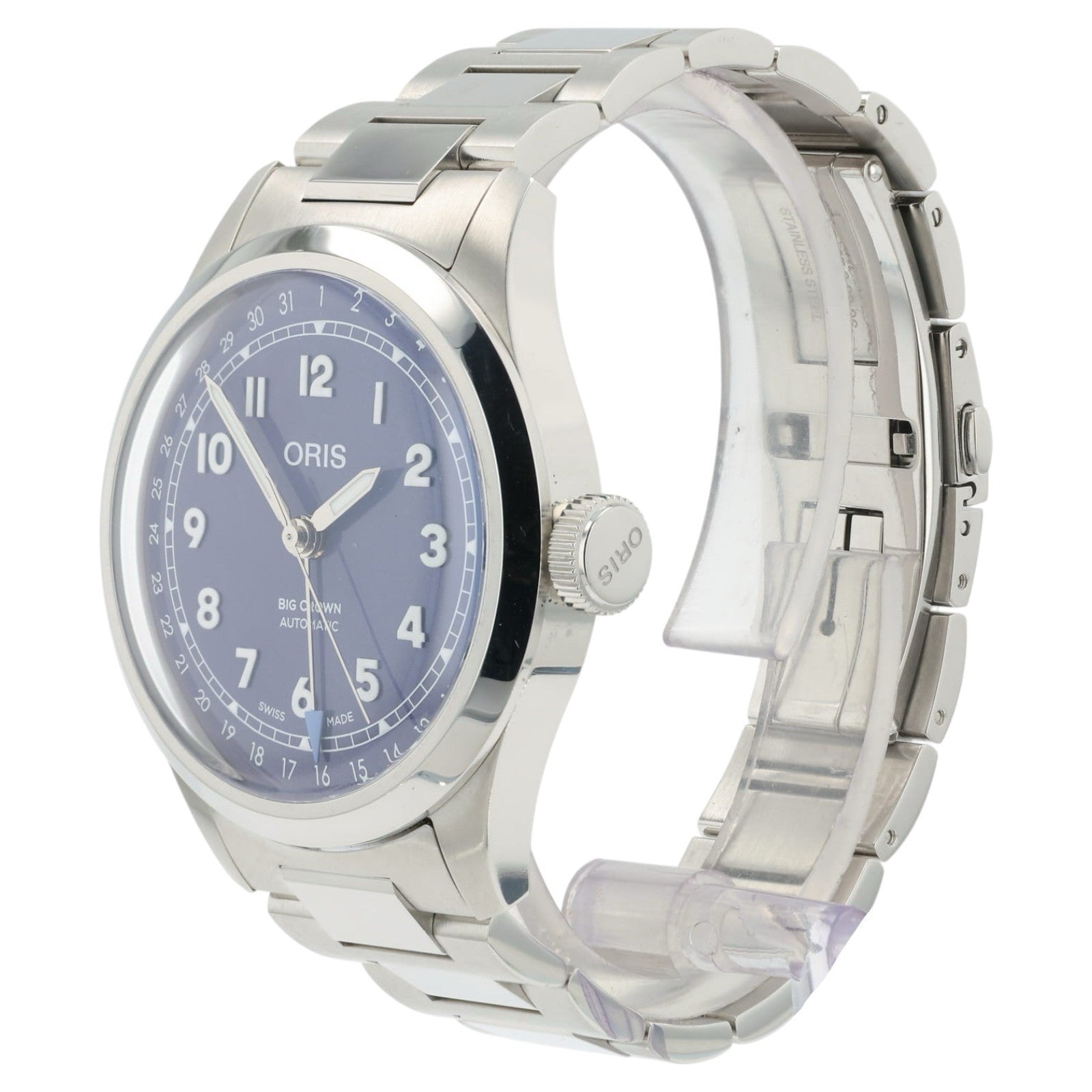 Oris Pilot Big Crown Purple Dial Stainless Steel 40mm Automatic Mens Watch 7798