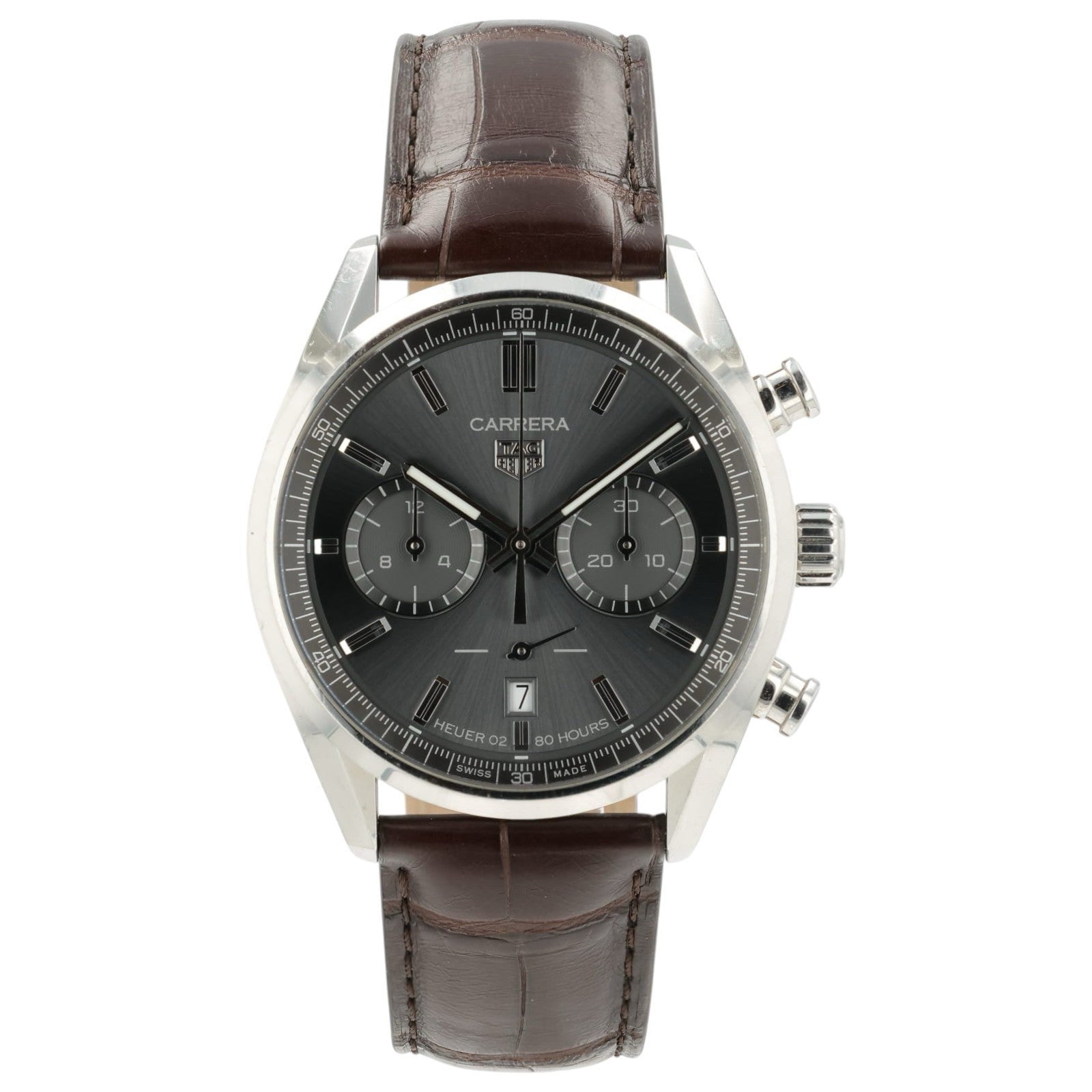Tag Heuer Carrera Gray Dial Stainless Steel 42mm Automatic Mens CBN2012.FC6483