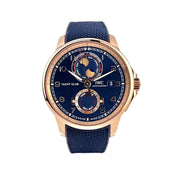 IWC Portugieser Yacht Club Moon & Tide Automatic Blue Dial Mens 18K Gold Watch