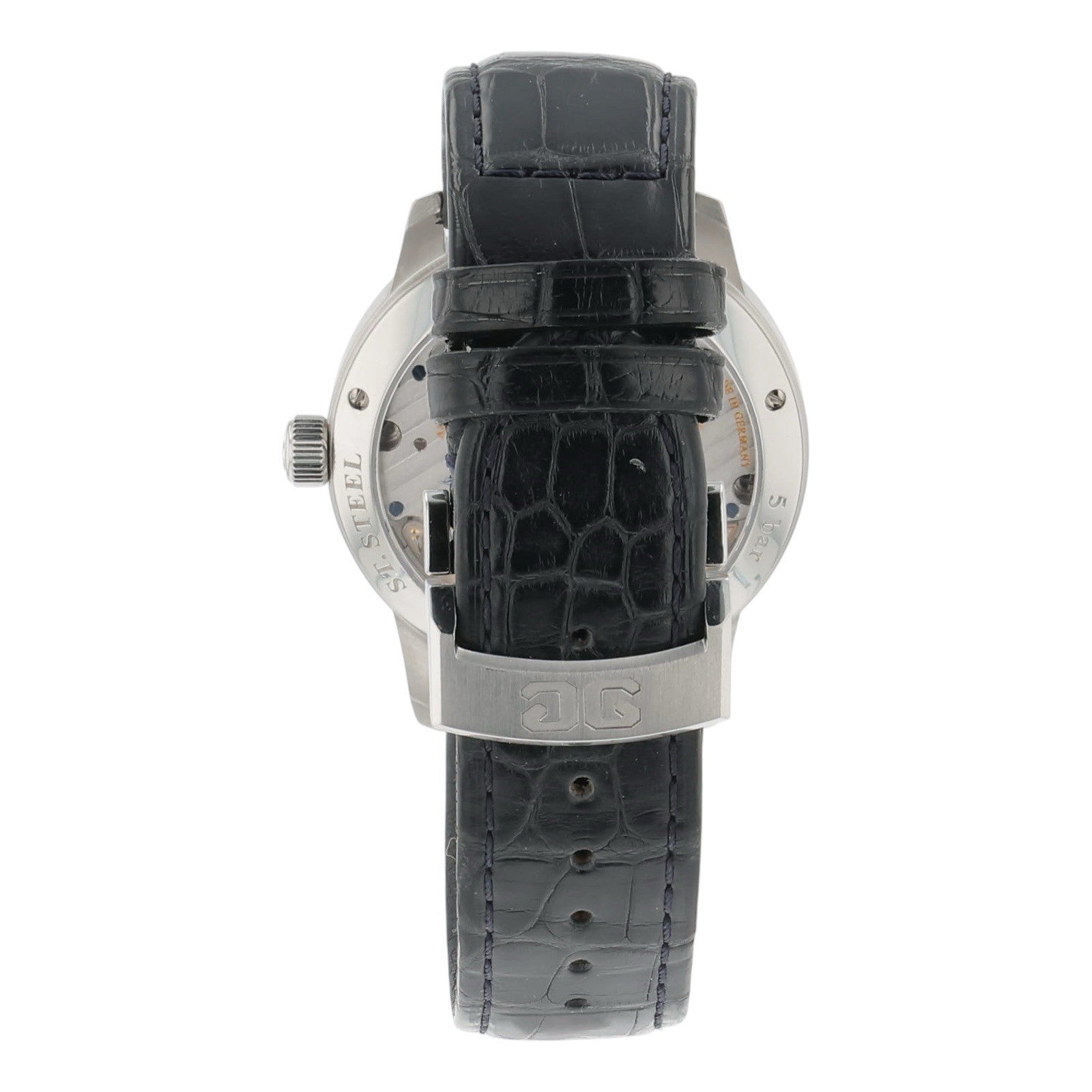 Glashutte Original PanoReserve Steel Blue Dial 40mm Manual Wind 1-65-01-26-12-61