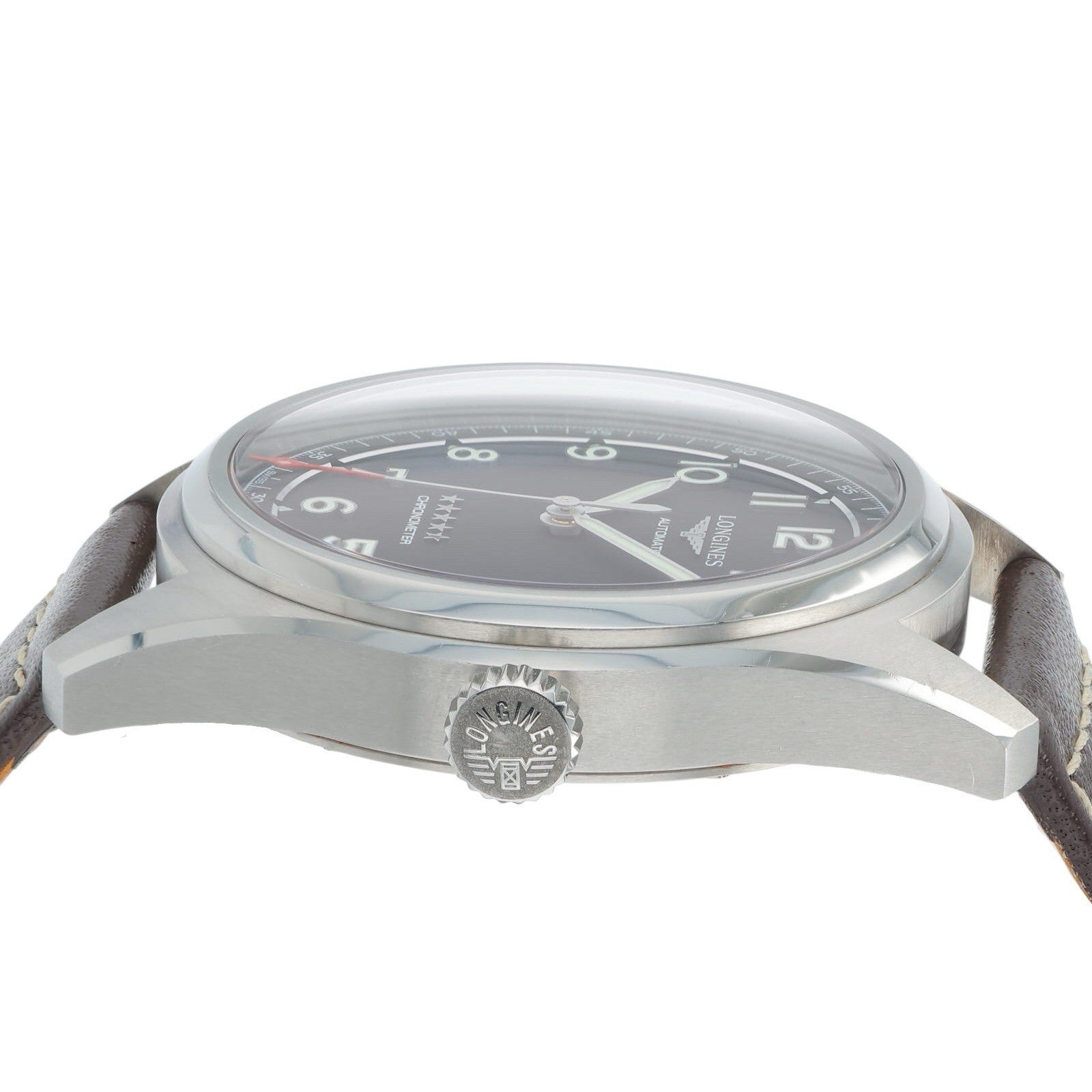 Longines Spirit Stainless Steel Black Dial 42mm Automatic Mens Watch L38114530