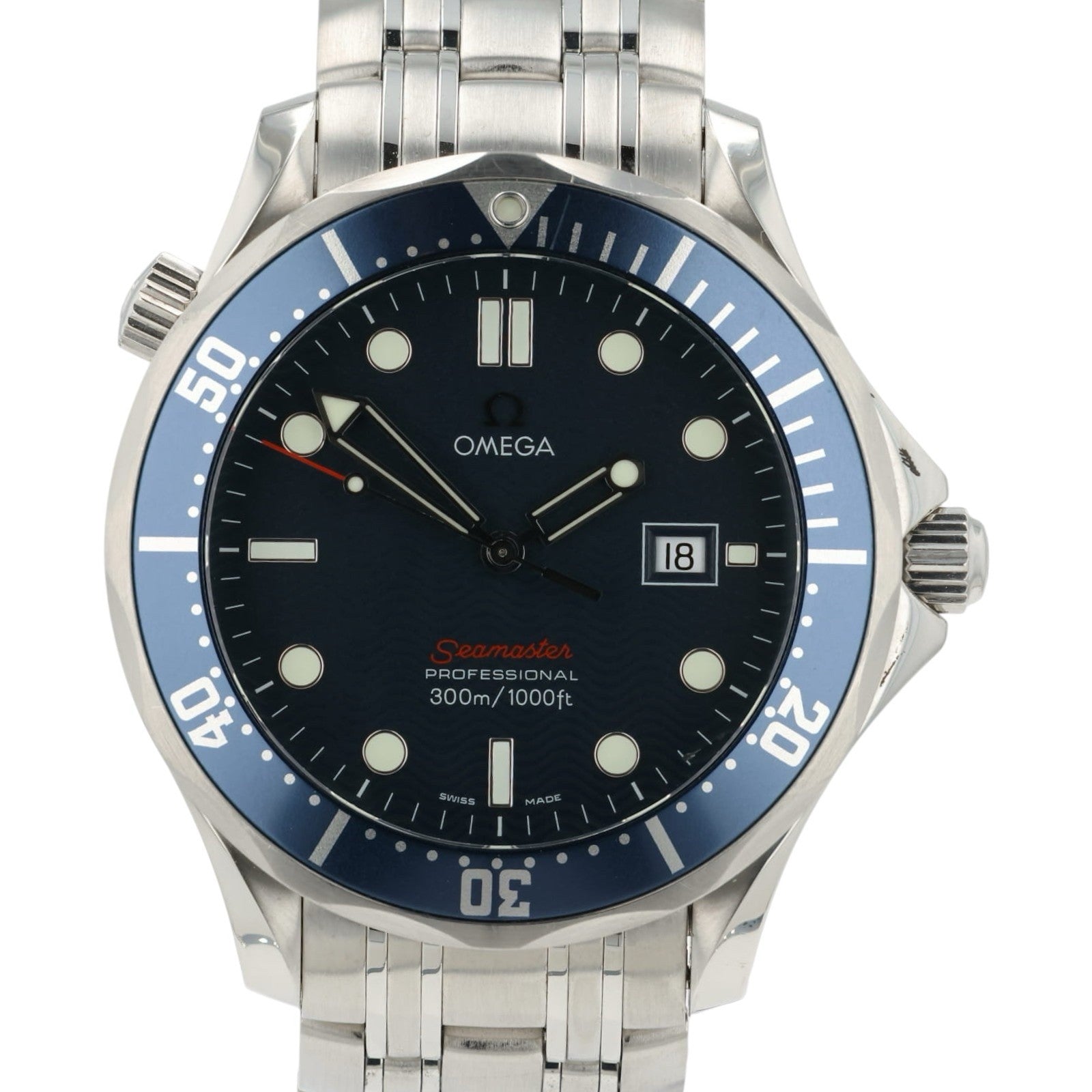 Omega Seamaster Blue Dial Stainless Steel 41mm Quartz Men’s Watch 2221.80.00