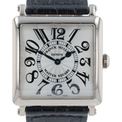 Franck Muller Master Square 18k White Gold Silver Dial 33mm Quartz 6002 M QZ V