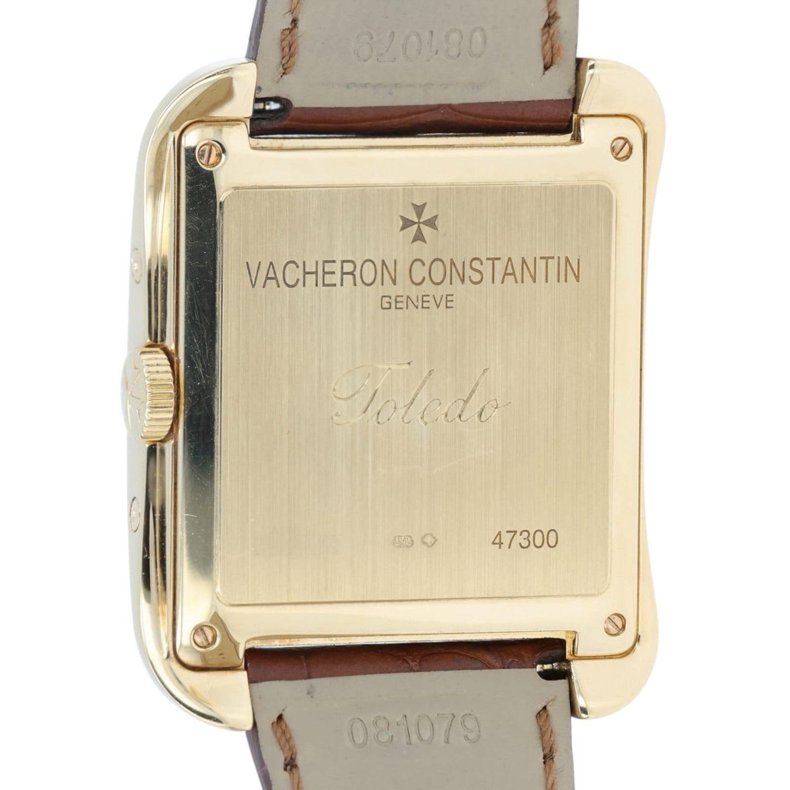 Vacheron Constantin Toledo White Dial 18k Yellow Gold 35.7x41mm Mens Watch 47300