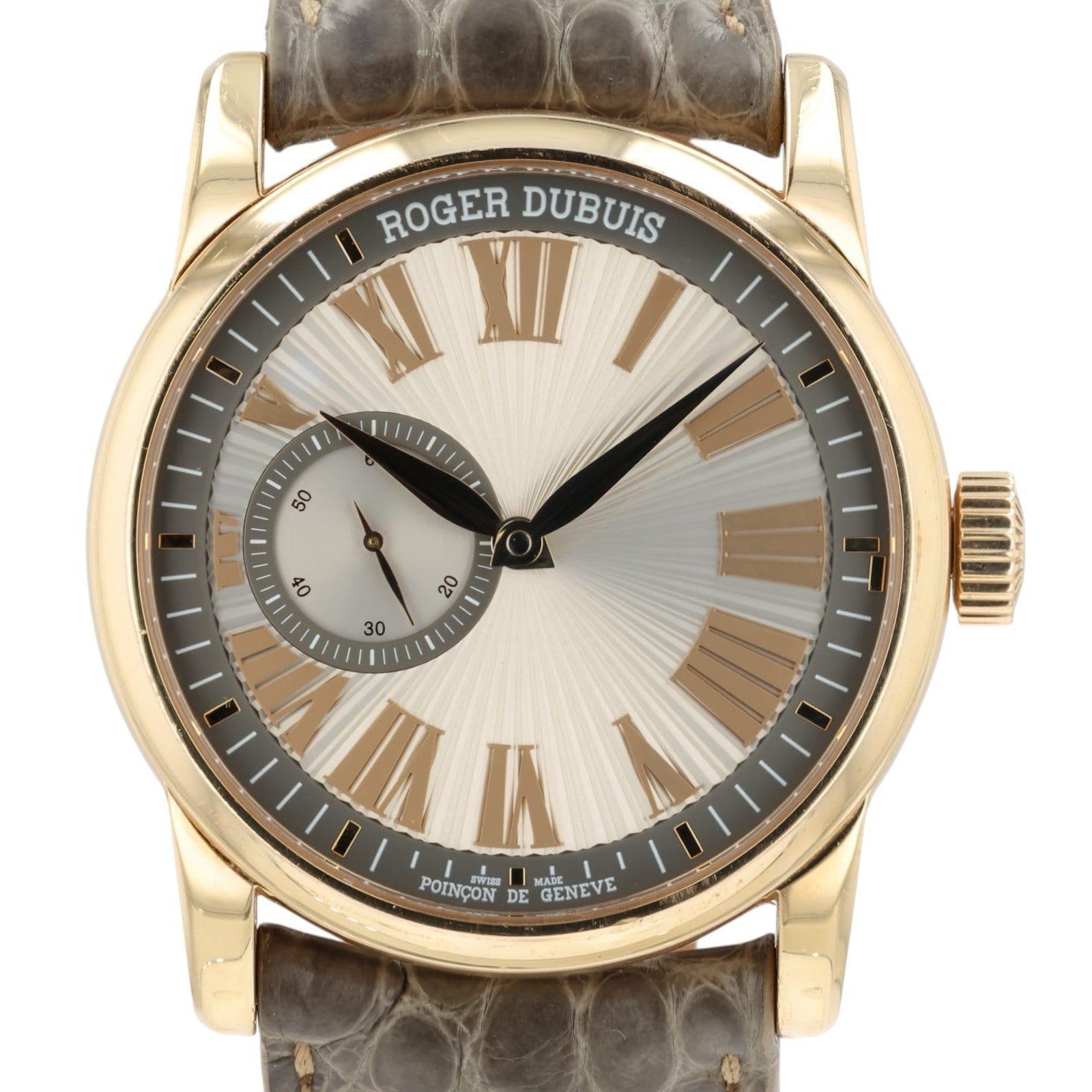 Roger Dubuis Hommage Silver Dial 18k Rose Gold 42mm Automatic Men’s Watch 87720