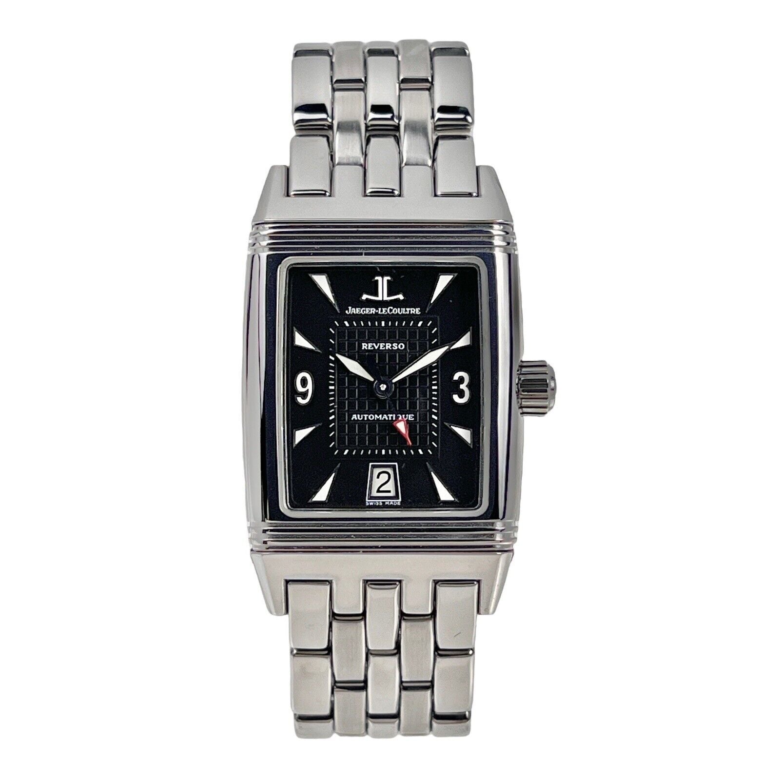 Jaeger-LeCoultre Reverso Gran Sport Ref 290.8.60 27mm X 36mm Black Dial Engraved