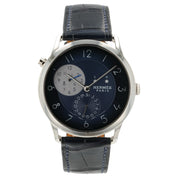 Hermes Slim GMT Hodinkee Blue Dial Stainless Steel 39.5mm Automatic Men’s Watch