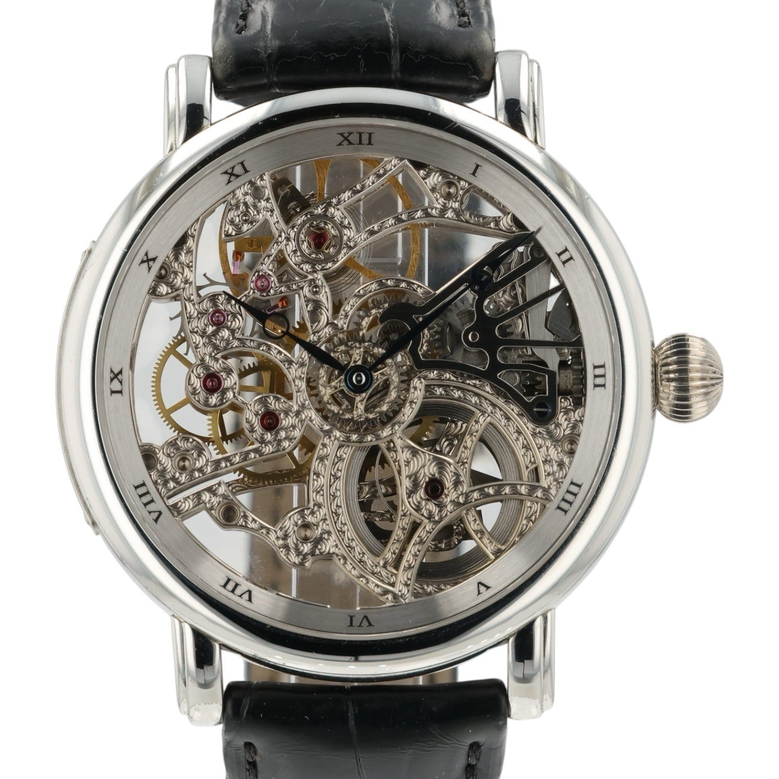 Ulysse Nardin Maxi Skeleton Dial Platinum 44.5mm Manual Wind Men’s Watch 309-30
