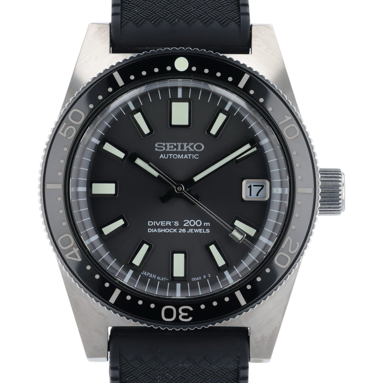 Seiko Prospex Stainless Steel Grey Dial 38mm Automatic Movement Mens SJE093