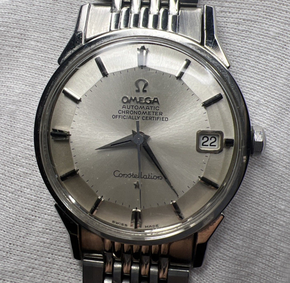 Omega Constellation Pie Pan 168.005 34mm Cal 564 Date Watch & 1503/1 Bracelet