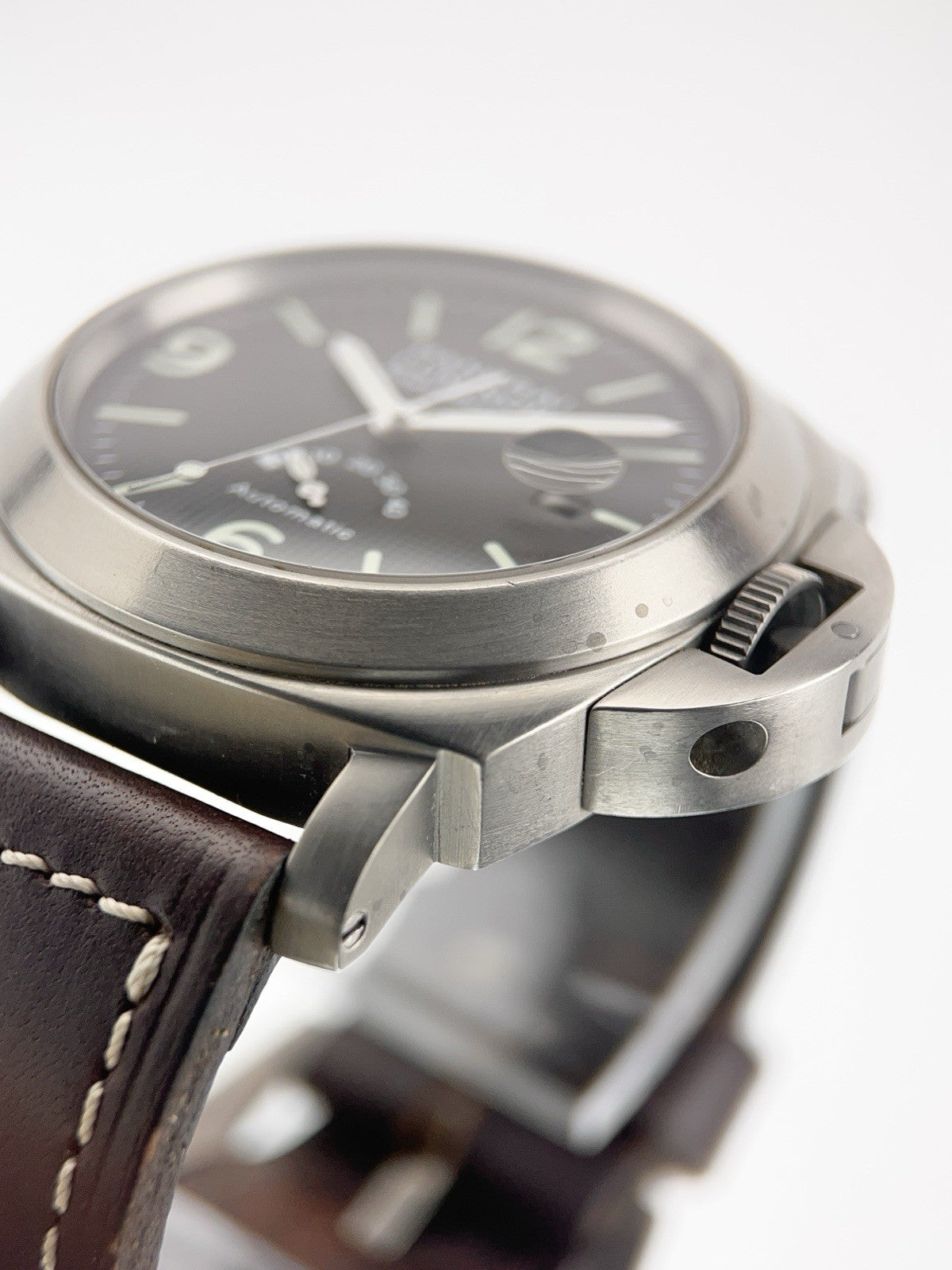 Panerai Luminor Power Reserve Titanium Black Dial 44mm Automatic Mens PAM00057