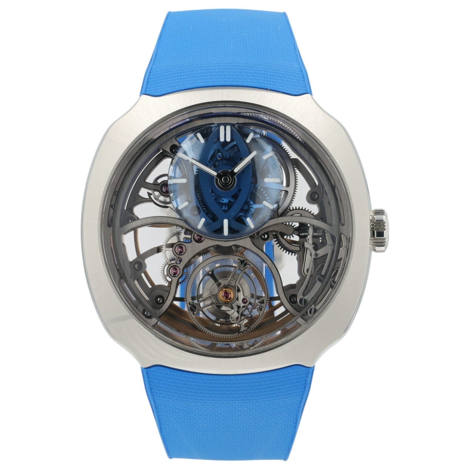 H. Moser & CIE Streamliner Alpine Skeleton Dial Steel 42mm Automatic 6811-1200