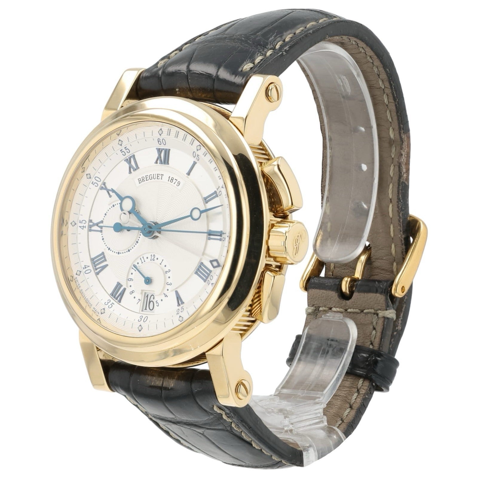 Breguet Marine Silver Dial 18k Yellow Gold 42mm Automatic Men’s Watch 5827