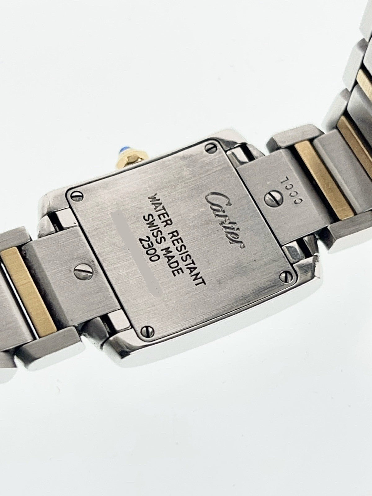 Cartier Tank Francaise 18K Yellow Gold Steel Quartz Ladies Watch W51007Q4