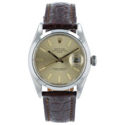 Rolex Date Champagne Dial Stainless Steel 34mm Automatic Movement Men’s 1500