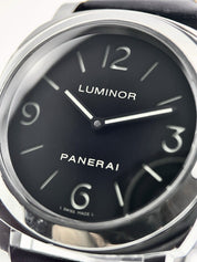 Panerai Luminor Base Stainless Steel Black Dial 44mm Manual Men’s Watch PAM00112