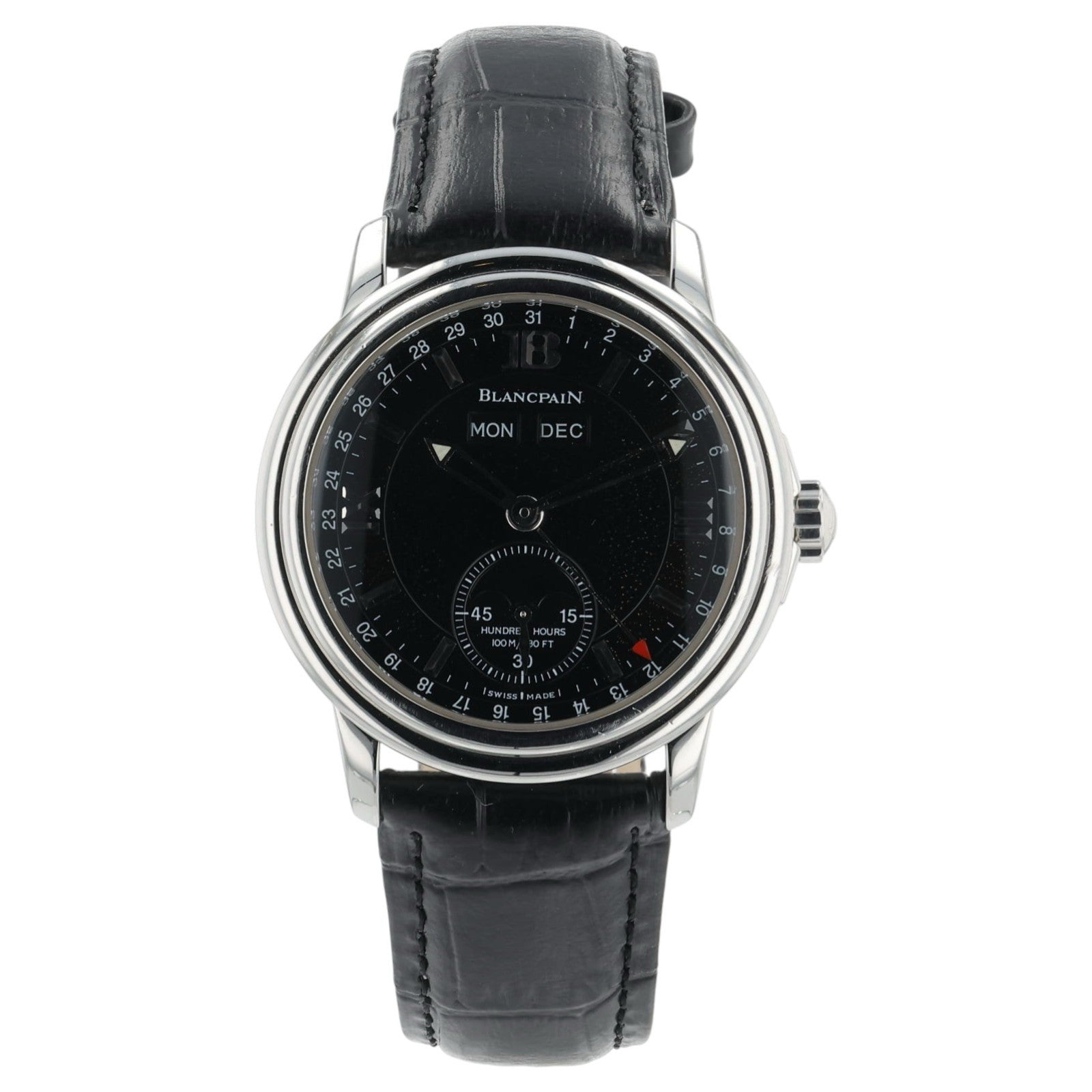 Blancpain Leman Moonphase Black Dial Stainless Steel 38mm Automatic Men’s 2763