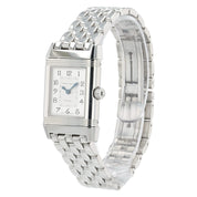 Jaeger LeCoultre Reverso Duetto Silver MOP Dial Steel 20mm Manual Watch Q2668120