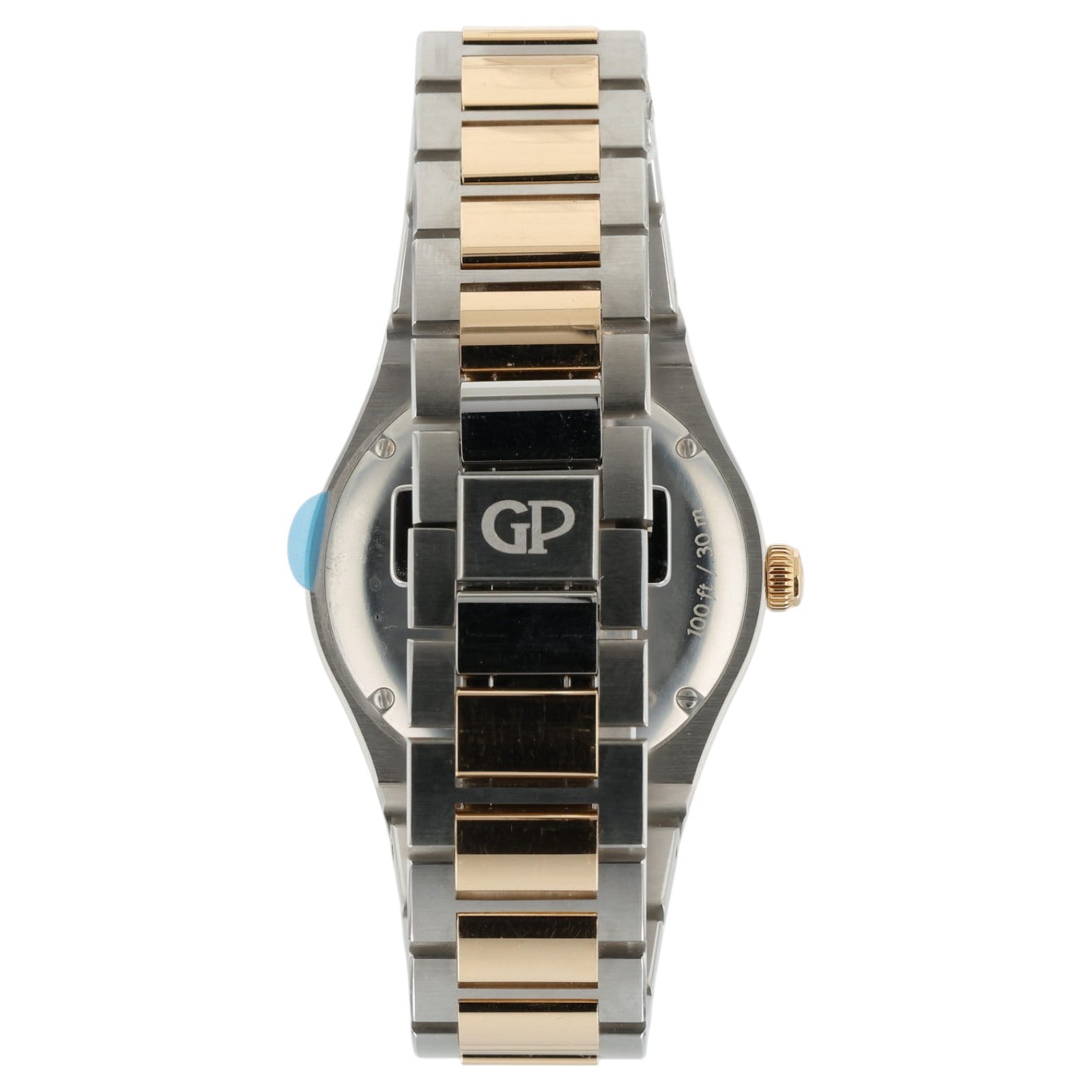 Girard Perregaux Laureato White Dial Rose Gold and Steel 34mm Quartz Watch 80189