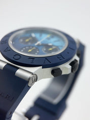 Bulgari Chronograph Aluminum Blue 40mm Automatic Men’s Watch BB40ATCH