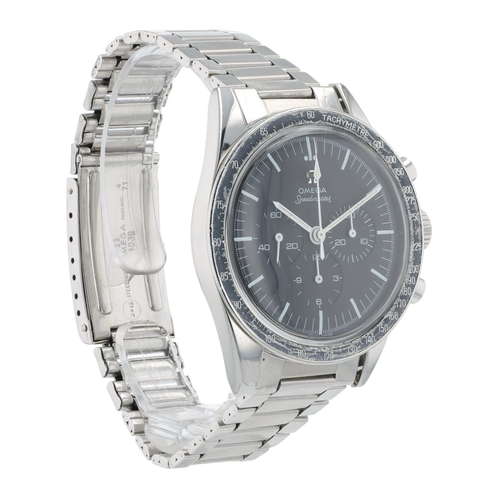 Omega Speedmaster 321 Steel Black Dial 42mm Manual Wind Mens Watch 105.003