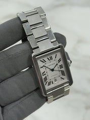 Cartier Tank Solo Date XL Roman Stainless Steel 31mm Automatic Men’s Watch 3515