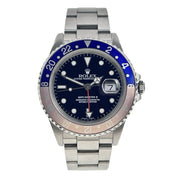 Rolex GMT Master II Pepsi Steel Black Dial 40mm Automatic Men’s Watch 16700