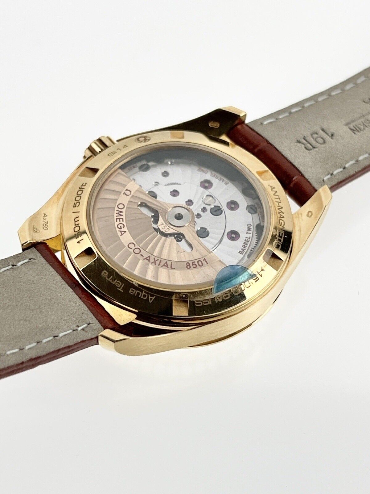 Omega Seamaster Aqua Terra 38mm Watch 231.58.39.21.55.001 18k Yellow Gold MOP