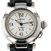 Cartier Pasha Stainless Steel White Dial 35mm Automatic Men’s Watch W31044M7