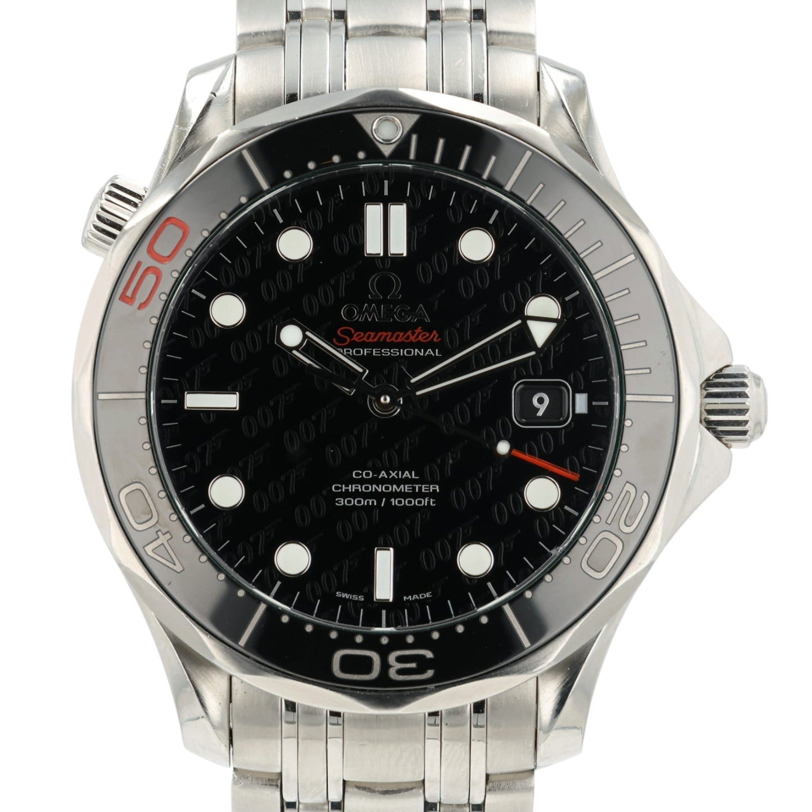 Omega Seamaster 007 Black Dial Steel 41mm Automatic Mens 212.30.41.20.01.005
