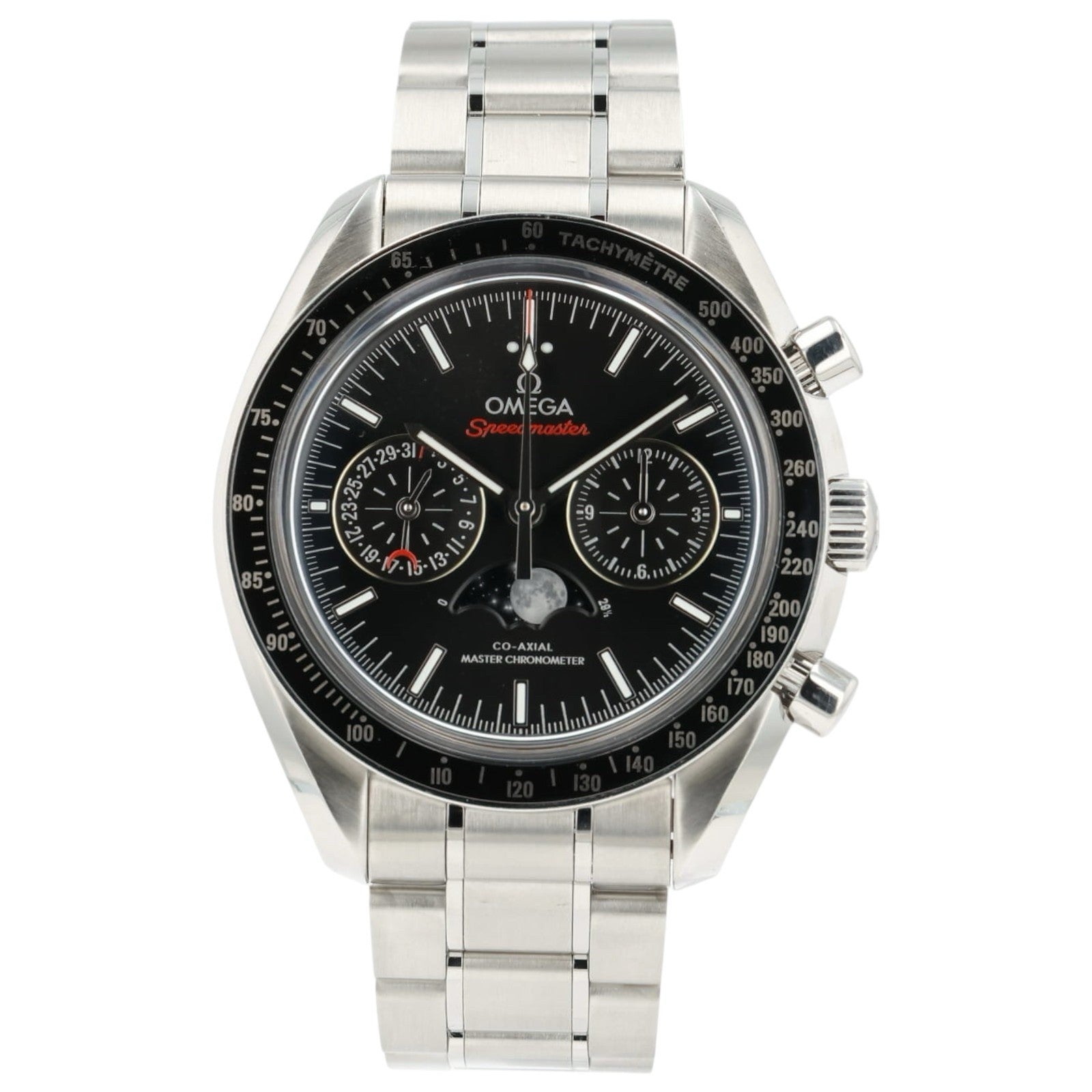 Omega Speedmaster Moonphase Black Dial Steel 44mm Automatic 304.30.44.52.01.001