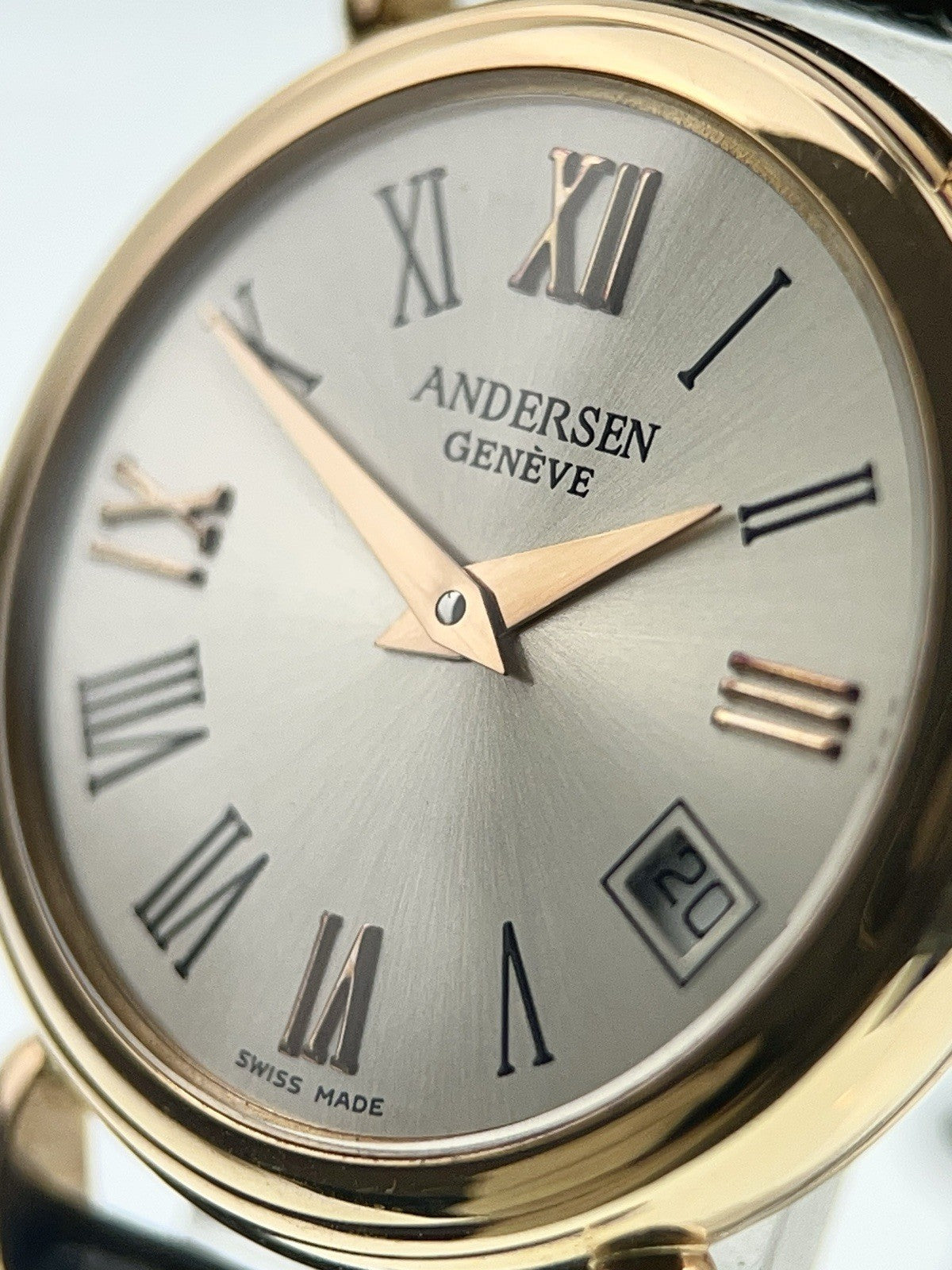 Anderson Geneve Maya 18k Yellow Gold Silver Dial 25mm Automatic Women's Watch