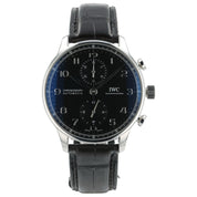 IWC Portugieser Chronograph Black Dial Steel 41mm Automatic Men’s Watch IW371609