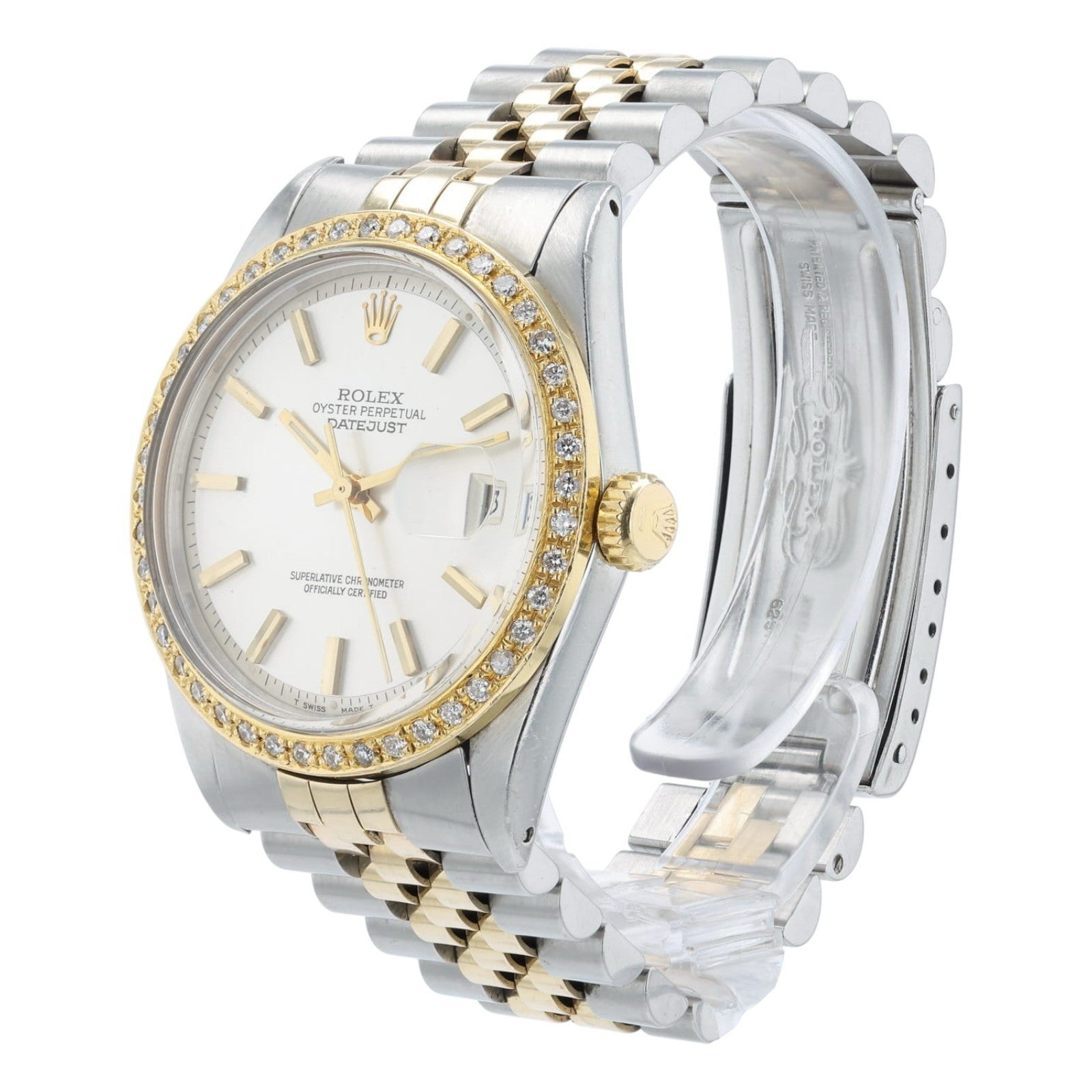 Rolex Two-tone Datejust Silver Dial Gold & Steel 36mm Automatic Men’s 1601