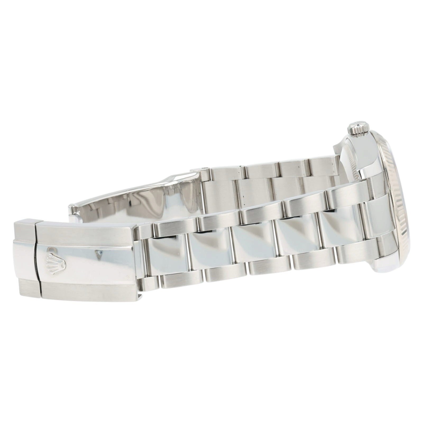 Rolex Date Silver Dial Stainless Steel 34mm Automatic Unisex Watch 115234