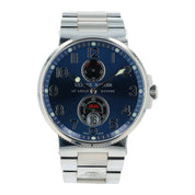 Ulysse Nardin Stainless Steel Blue Dial 41mm Automatic Men’s Watch 263-66