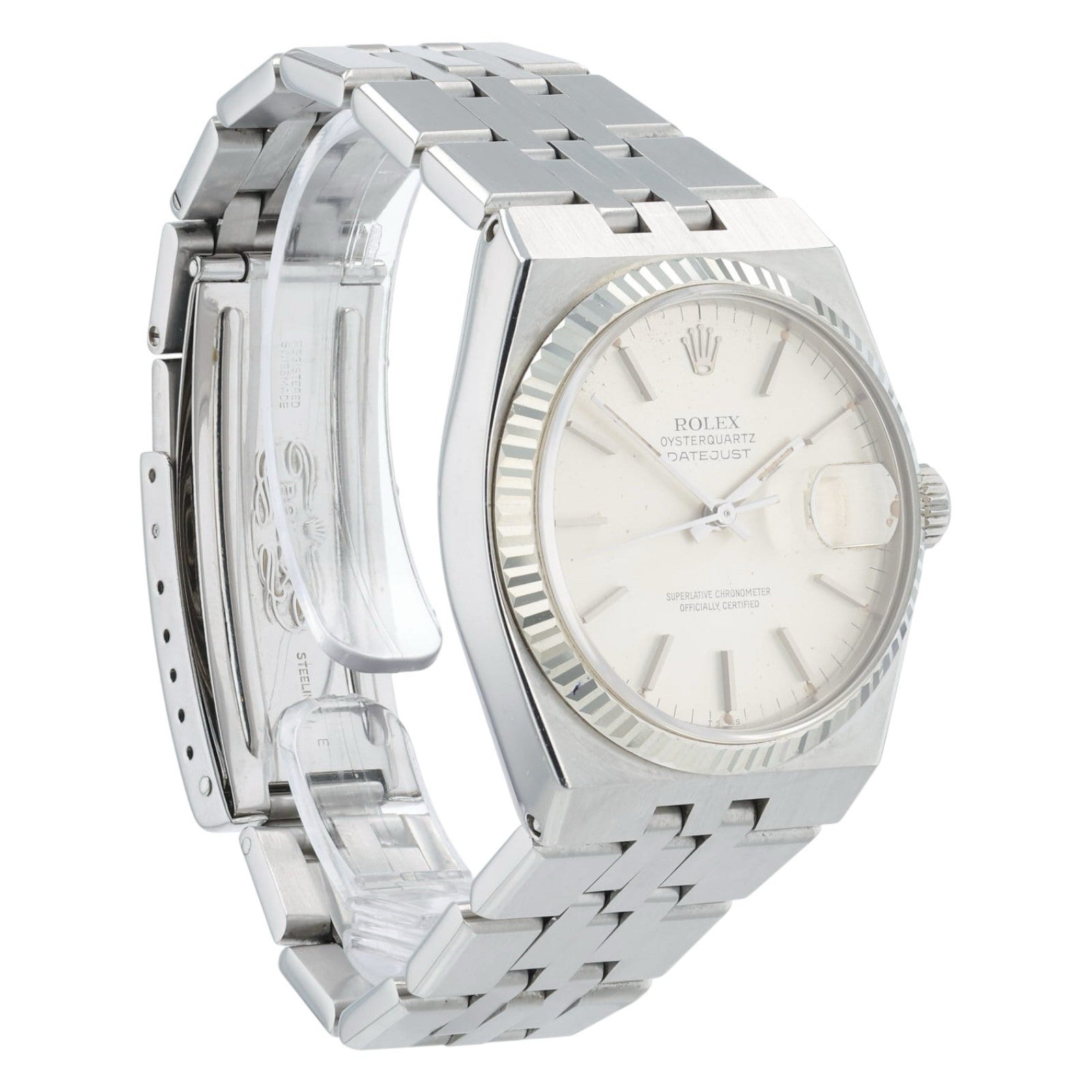 Rolex Datejust Stainless Steel Silver Dial 36mm Quartz Men’s Watch 17014