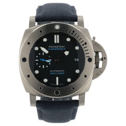 Panerai Submersible Black Dial Titanium 47mm Automatic Movement Mens PAM02305