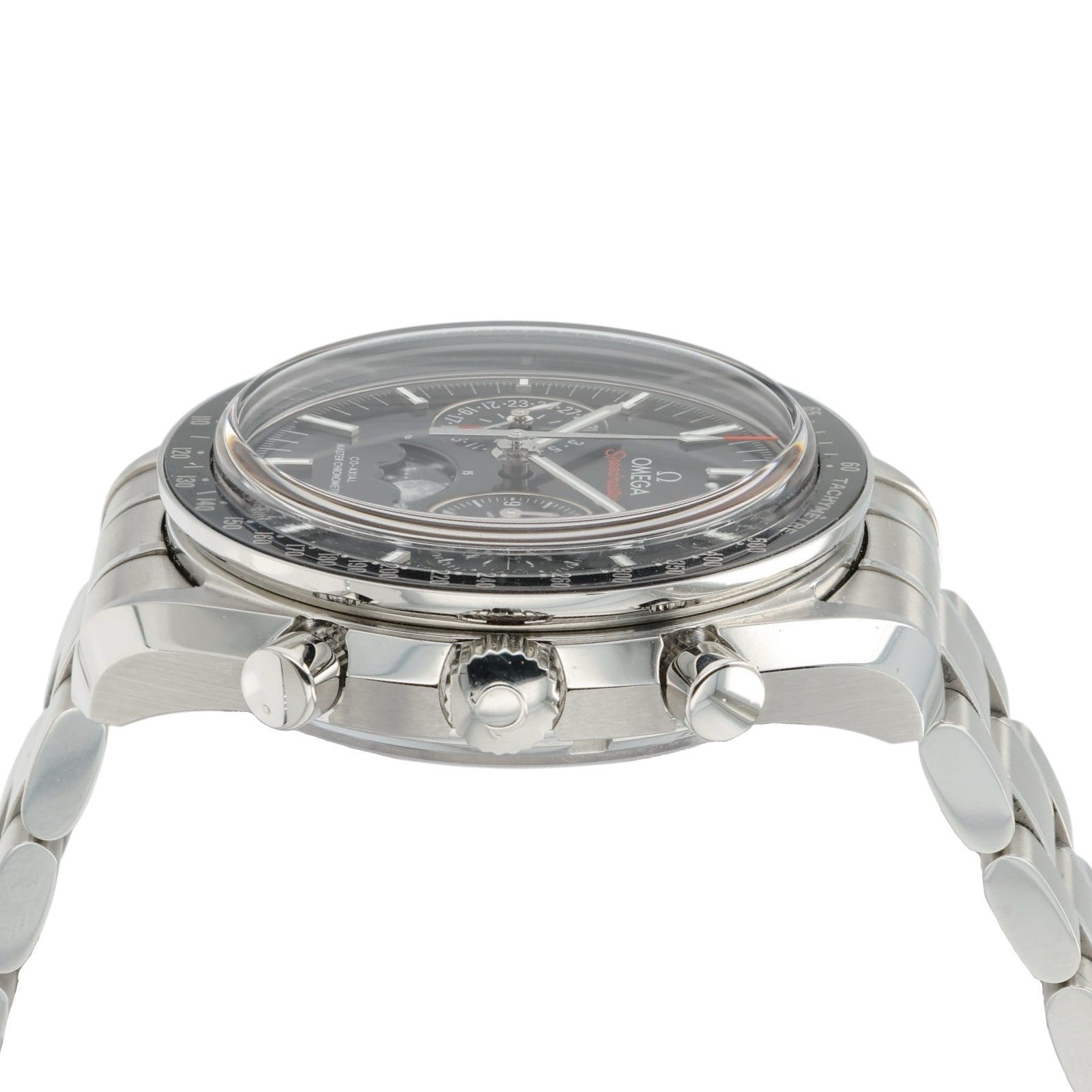 Omega Speedmaster Moonphase Black Dial Steel 44mm Manual 304.30.44.52.01.001